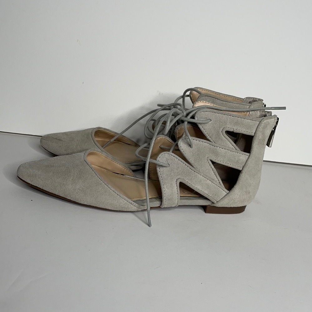Jessica‎ Simpson Ziana Gray Pointed Flats sz 6